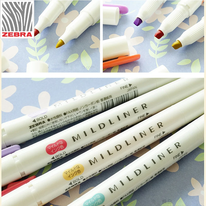 Ручка флуоресцентная с двумя головками 3 шт./компл. или 5 | Канцтовары для офиса и