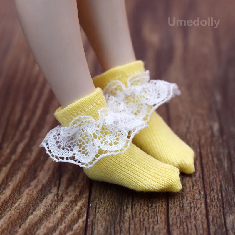 Новинка 1 пара коротких носков Blyth Doll подходящих для Licca Azone Redberry Momoko Barbies кружевные