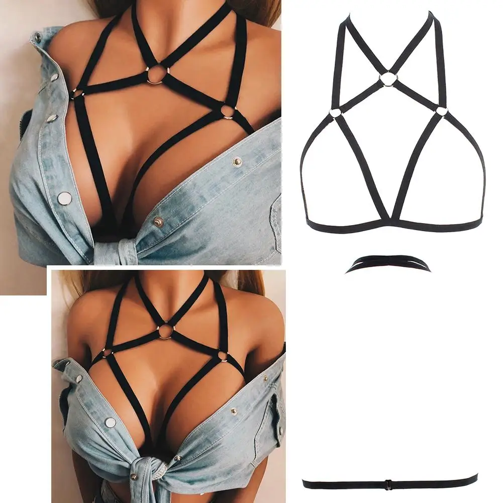 Модный сексуальный бюстгальтер бандаж нижнее белье эластичная лента висящий на