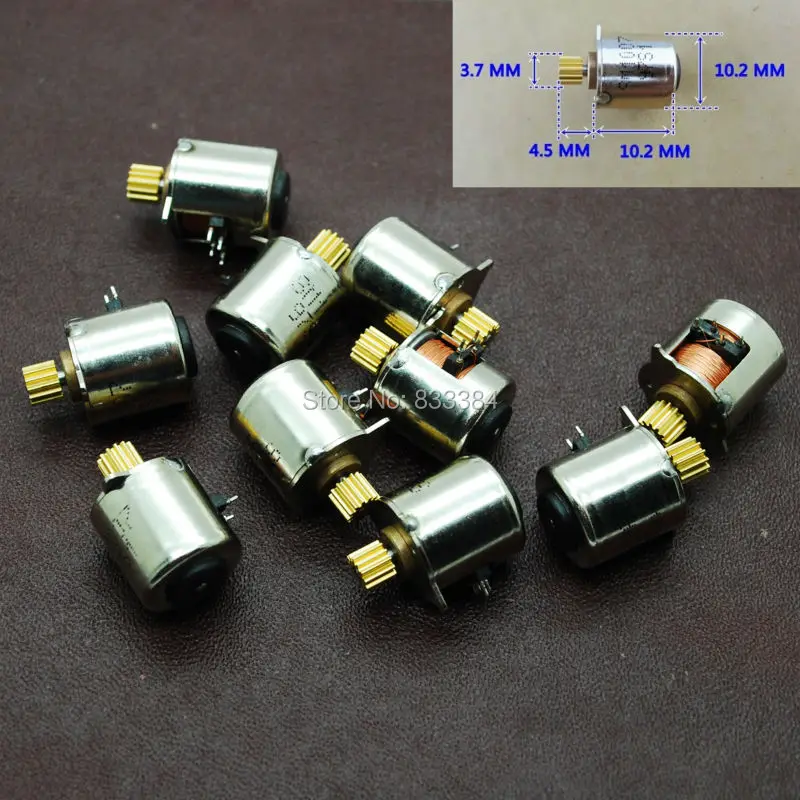 Бесплатная доставка новинка 20 шт. 2 фазный 4 проводной мини двигатель постоянного