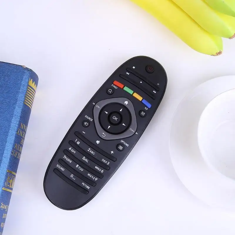 1pc universal television remote control replacement tv dvd remote control unit black for philips tvdvdaux free global shipping