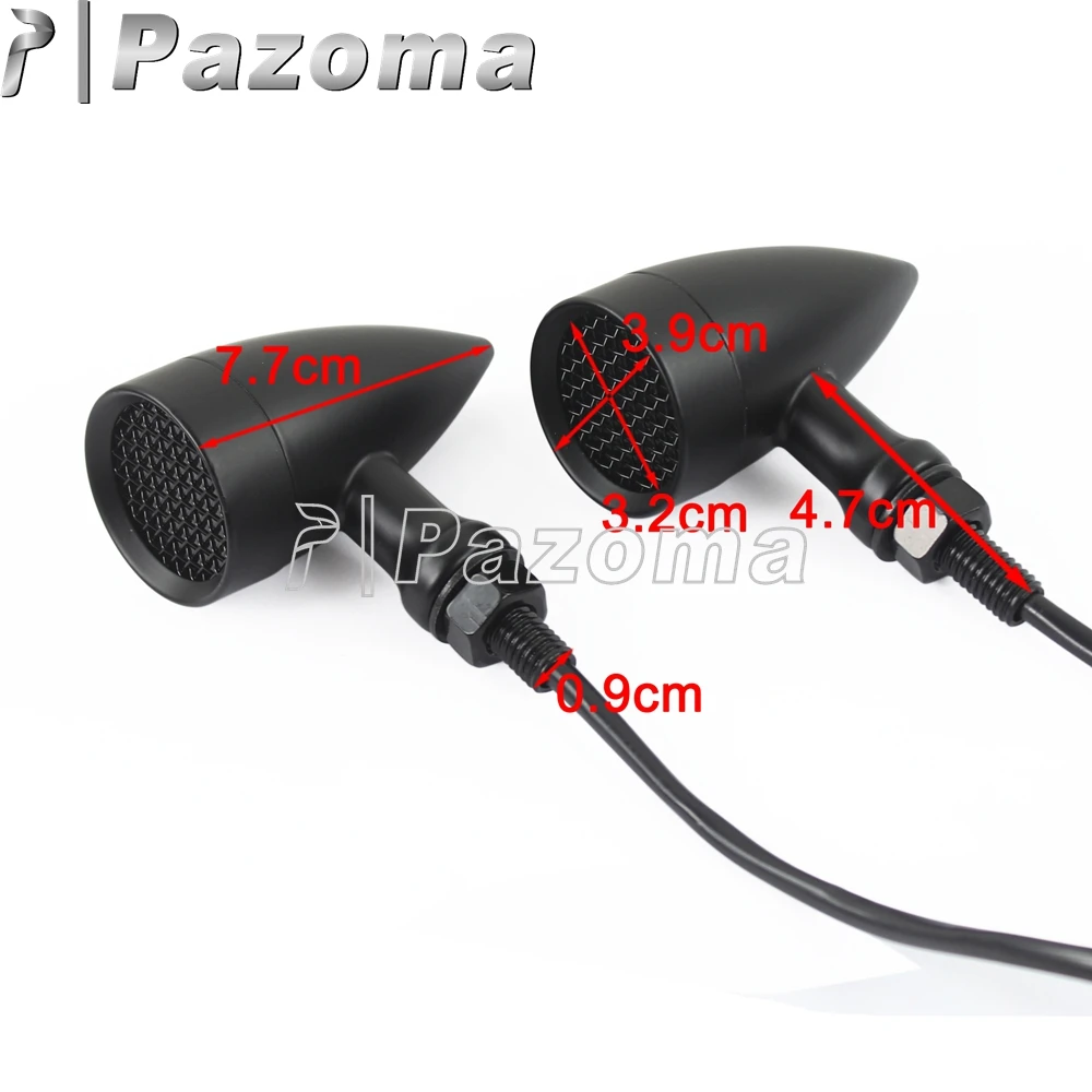 10 мм LED дымовая Янтарная линза алюминиевый мотоцикл сигнальный указатель