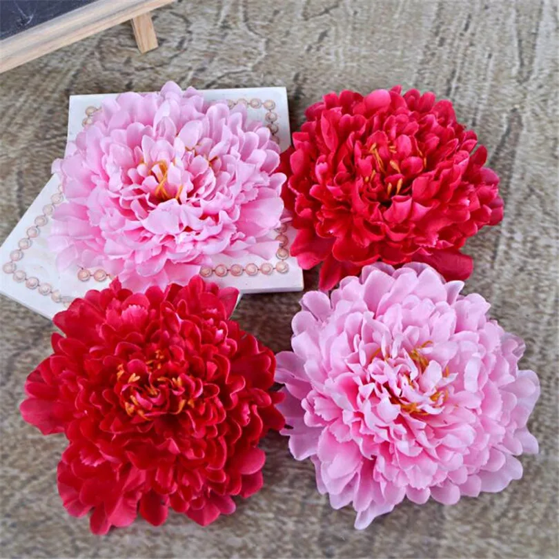 100pcs Artificial Peony Flower Heads 6.69&quot Simulated Flowers for Wedding Christmas Party Decoration DIY Jewlery | Дом и сад