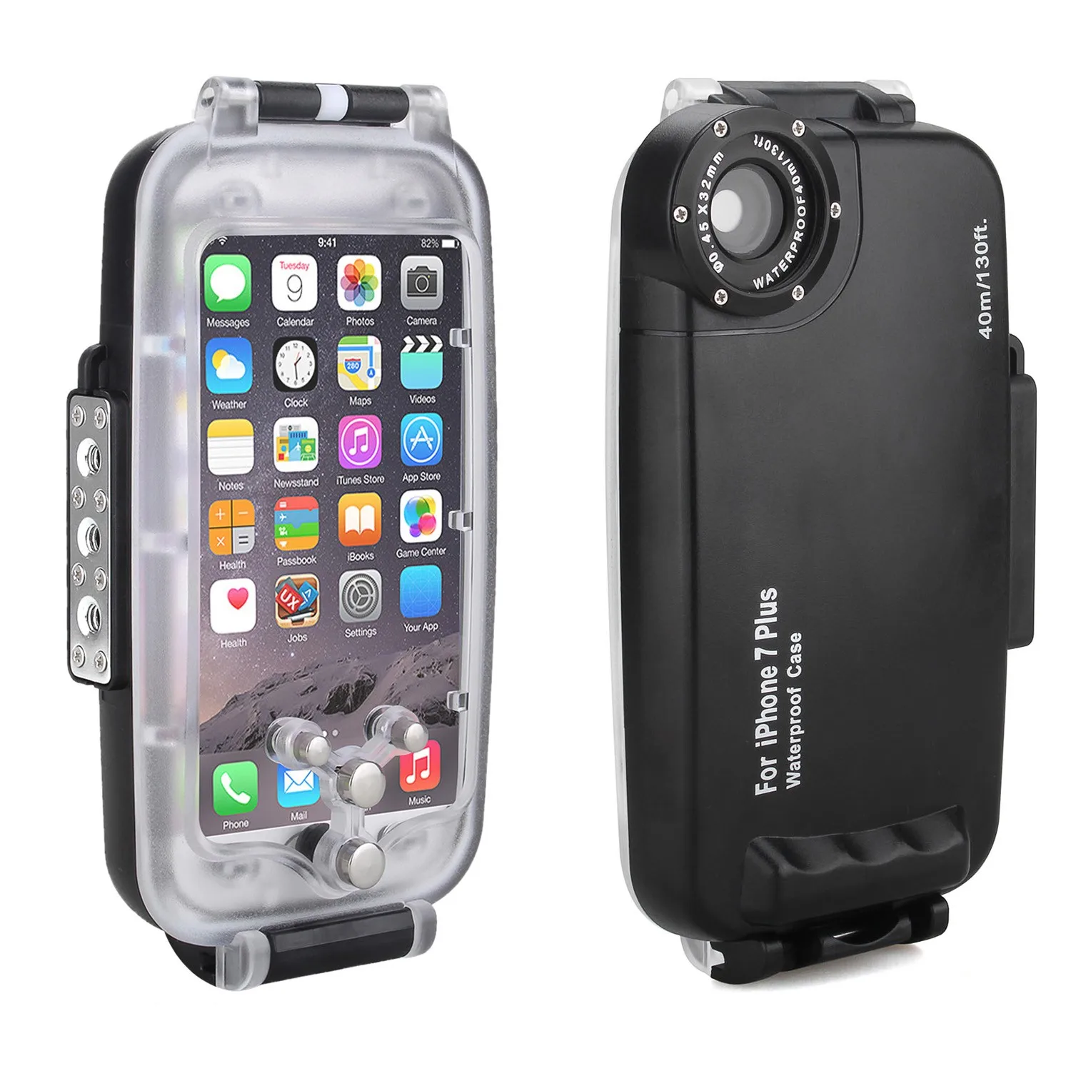 Водонепроницаемый подводный чехол Meikon 40 м/130 футов для iPhone 7 Plus Черный Plus|Сумки