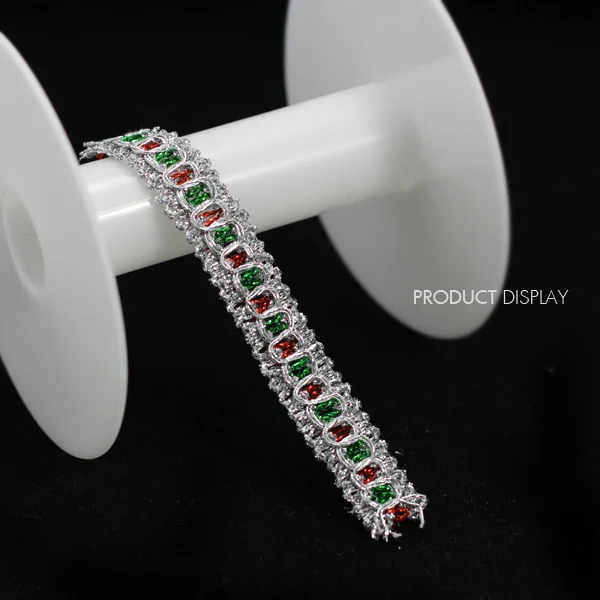 Плетеная блестящая Аппликация Лента венозная отделка Кружева 14 мм Швейные