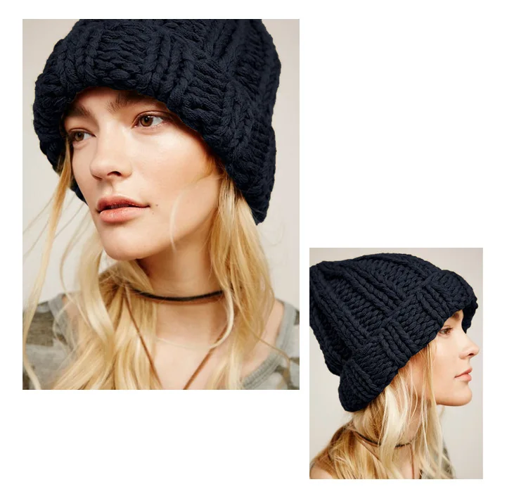 Вязаные шерстяные шапки 2018 помпон женские Skullies теплая шапка Осенняя зимняя