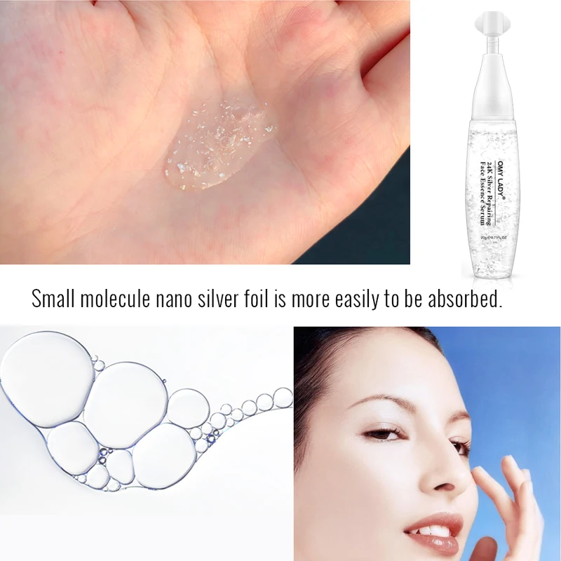 Omy Lady 24k Серебряная коллагеновая сыворотка отбеливающая фольга экстракт против