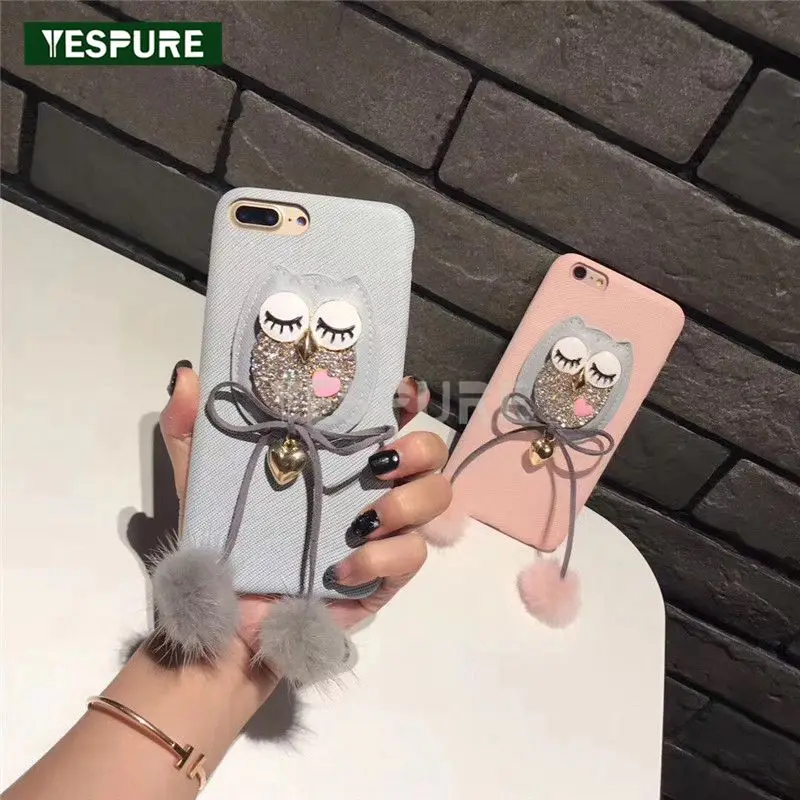 Сверкающие 3D чехлы YESPURE для Iphone 7 8 Plus лидер продаж дешевые аксессуары мобильных