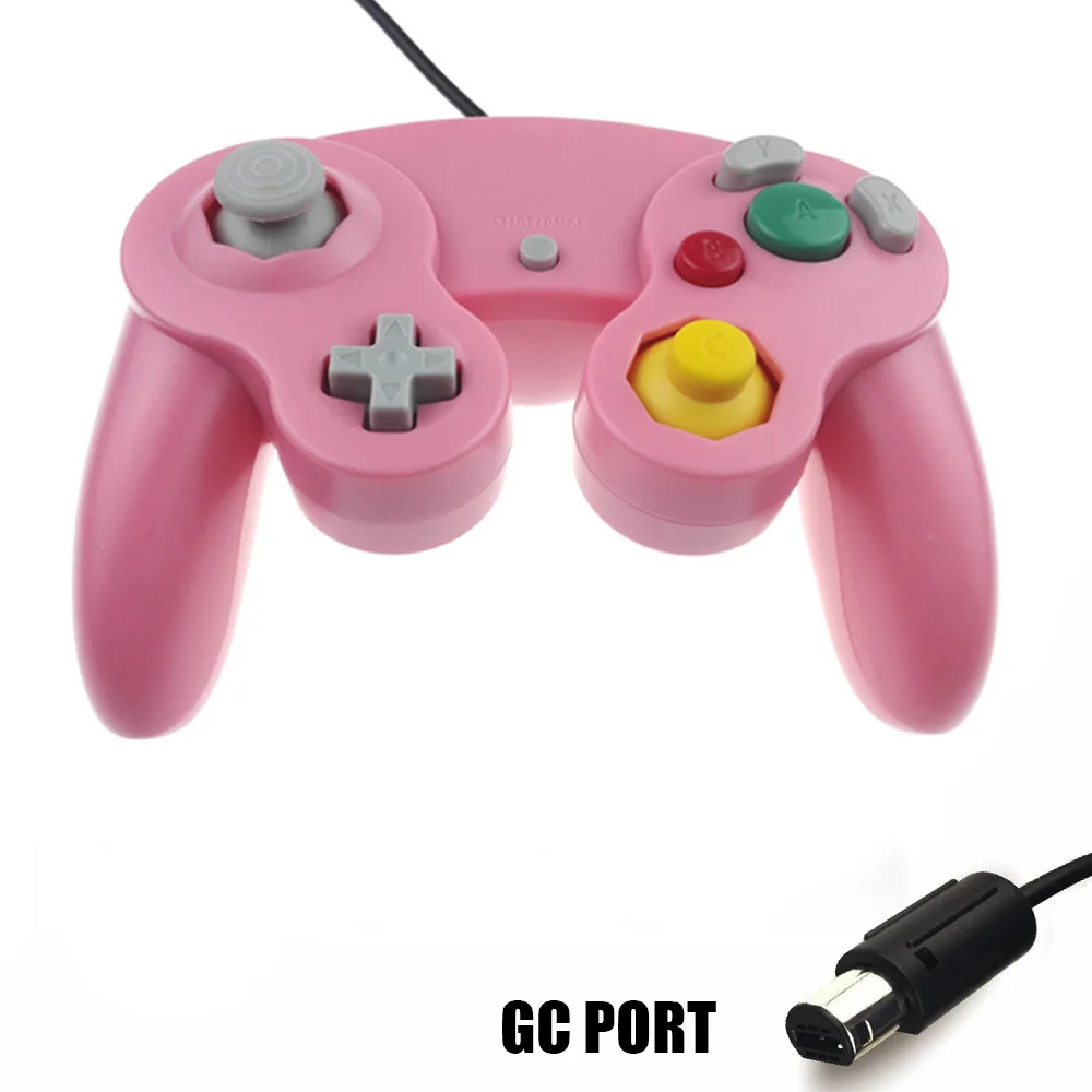 Игровая Ударная вибрация джойстика для Ninten GameCube контроллер для Pad два интерфейса многоцветный дополнительный геймпад для wii - Цвет: GC port 3