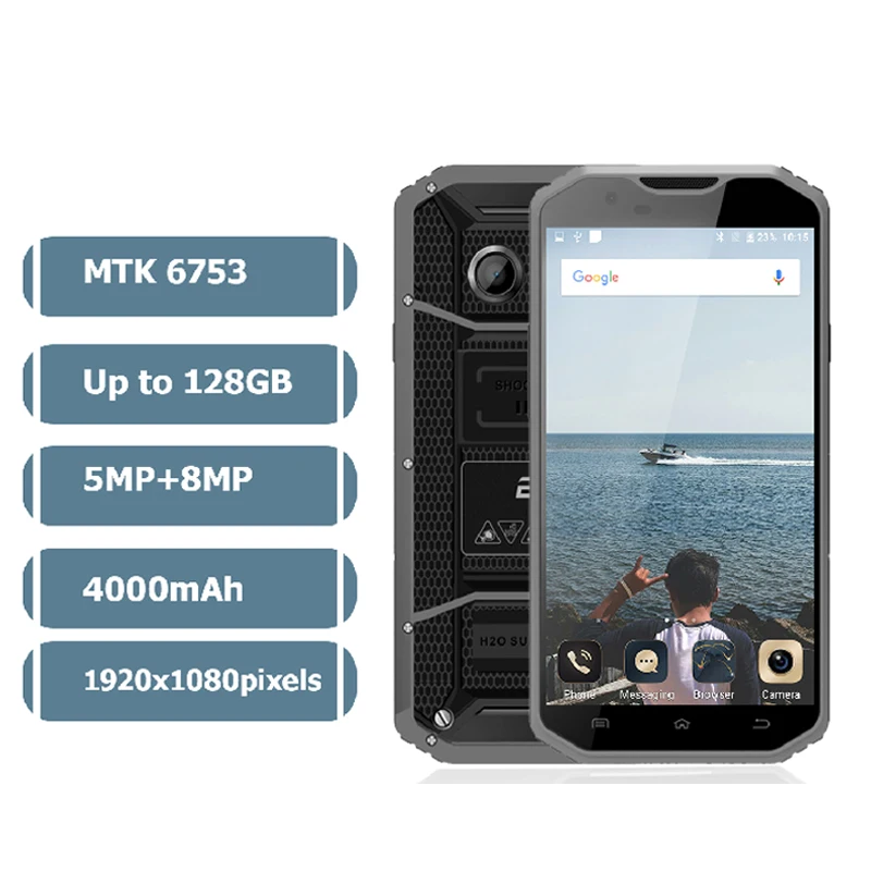 Original E&ampL W9 4G LTE Smartphone MTK6753 Octa Core 1.5GHz 6.0 inch Android 7.0 8.0MP+5.0MP IP68 Dual SIM 1080P 2GB RAM 16GB | Мобильные