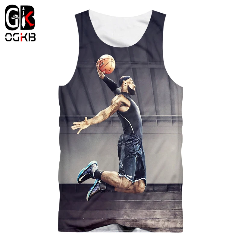 OGKB мужская майка с 3D принтом супер забавная размера плюс без рукавов|Майки| |