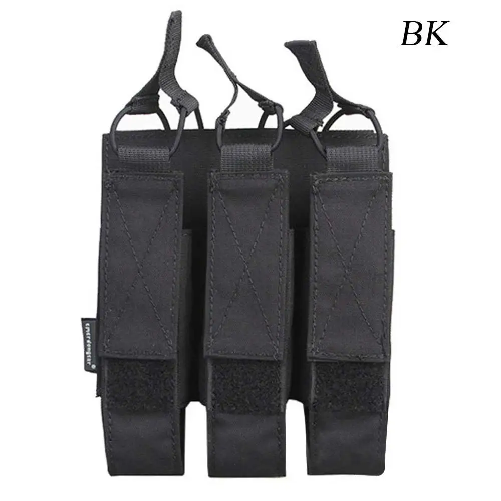 BK Emerson модульный тройной чехол для пейнпола Охота MP7 подсумок военных учений тактические аксессуары кобура Мультикам EM6357 - Цвет: BK