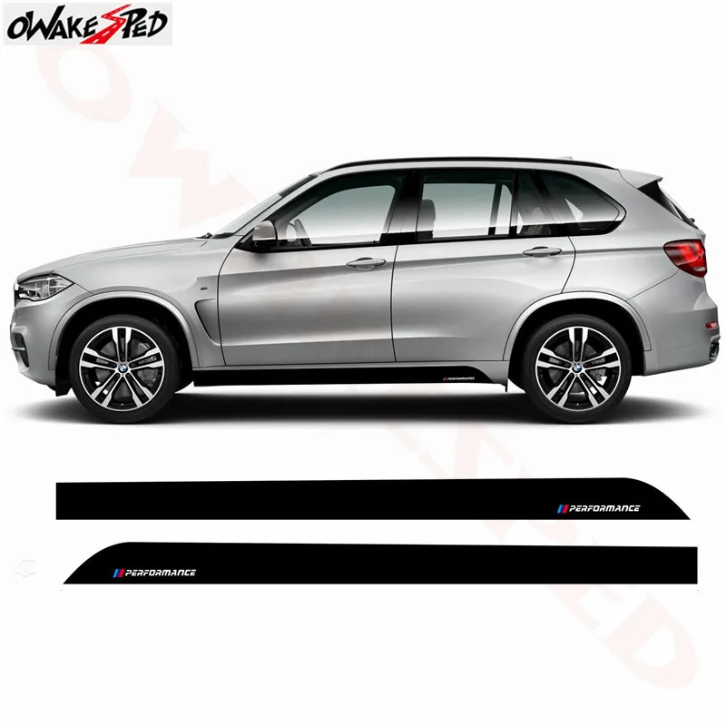 Для BMW F32 F33 F34 X5 F15 X6 F16 2015-н M производительность сбоку юбка подоконник полоса для