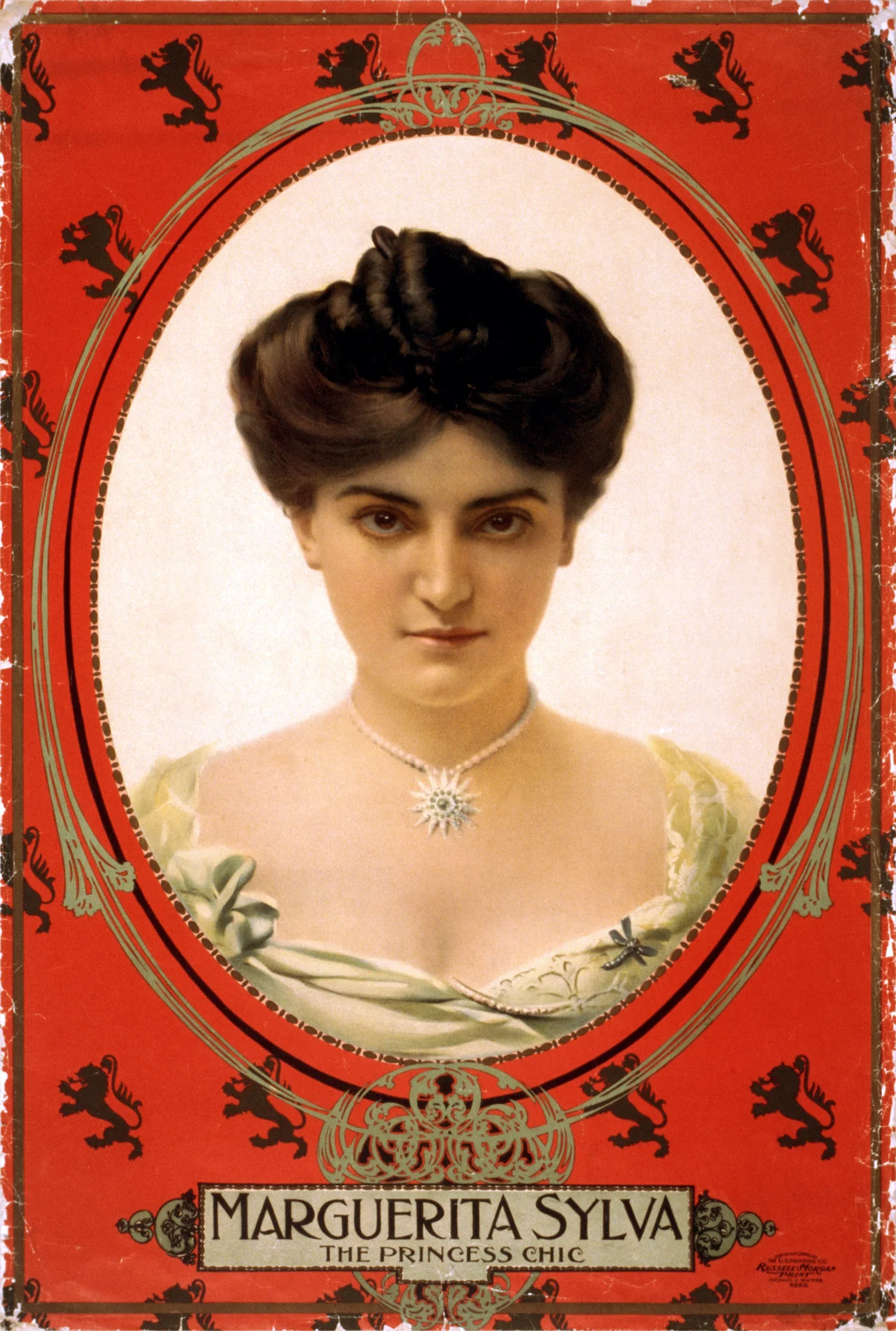 Винтажный представление цирк плакат цыганка женщина классические картины холст