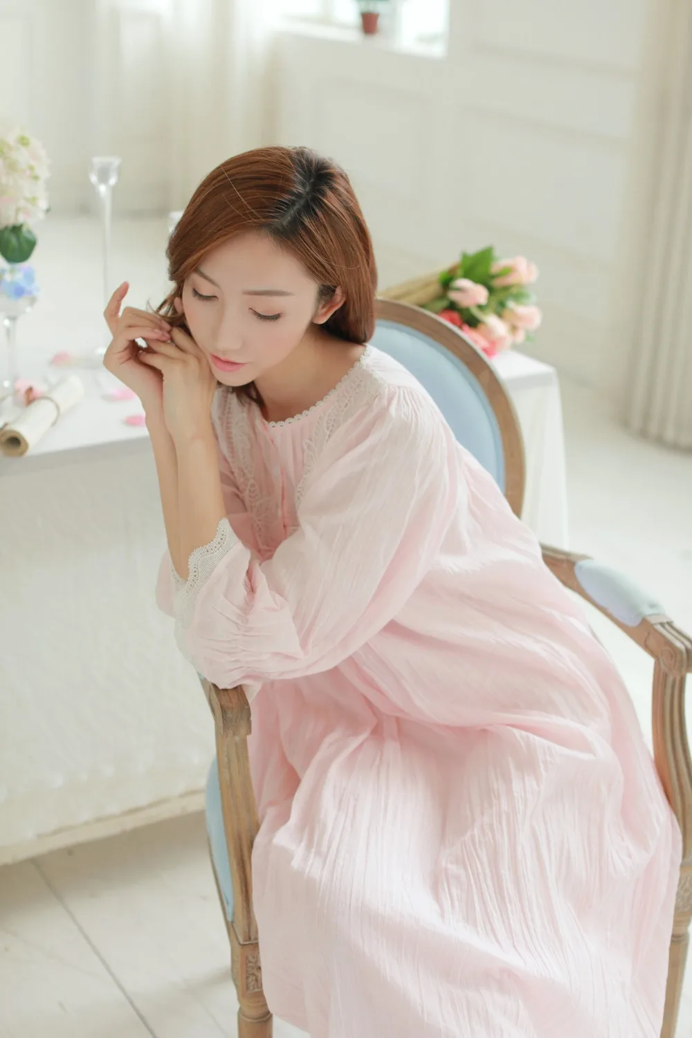 Ночная рубашка Fdfklak Хлопковая пижама для беременных|maternity sleepwear|pregnancy pijamapregnant pijamas
