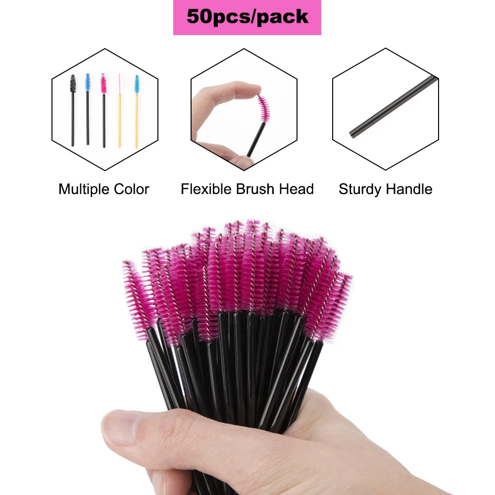 Одноразовые кисти для ресниц щеточка косметическая накладных палочки туши