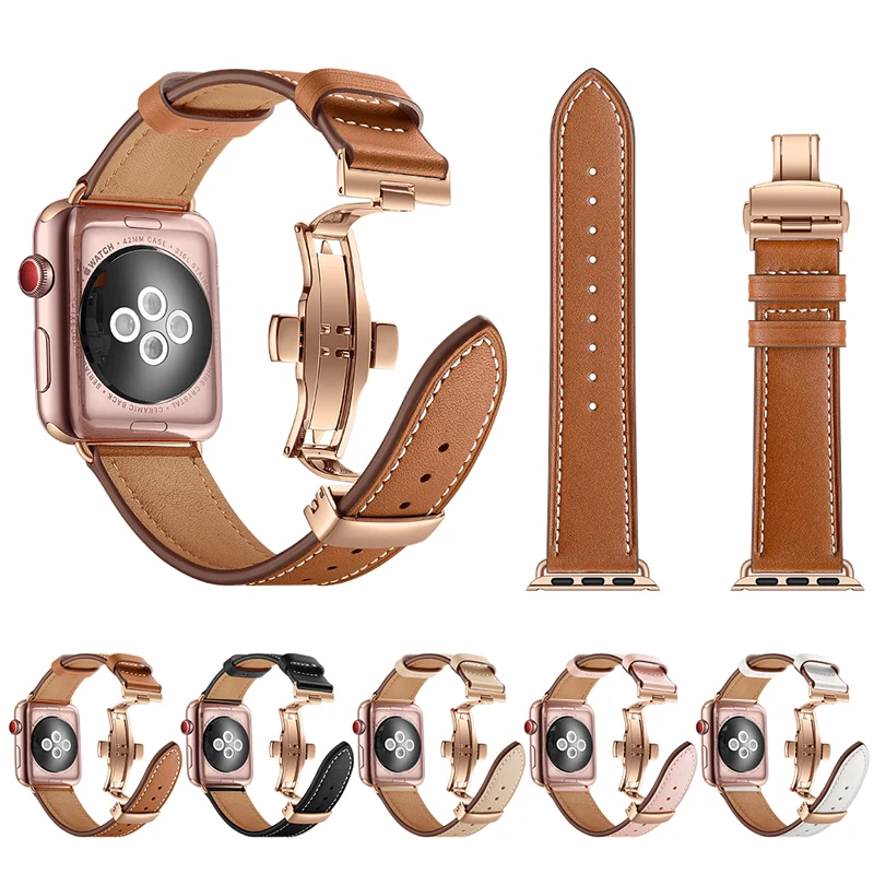 Ремешок iwatch из натуральной кожи для Apple Watch band series 4/3/2|Ремешки часов| |