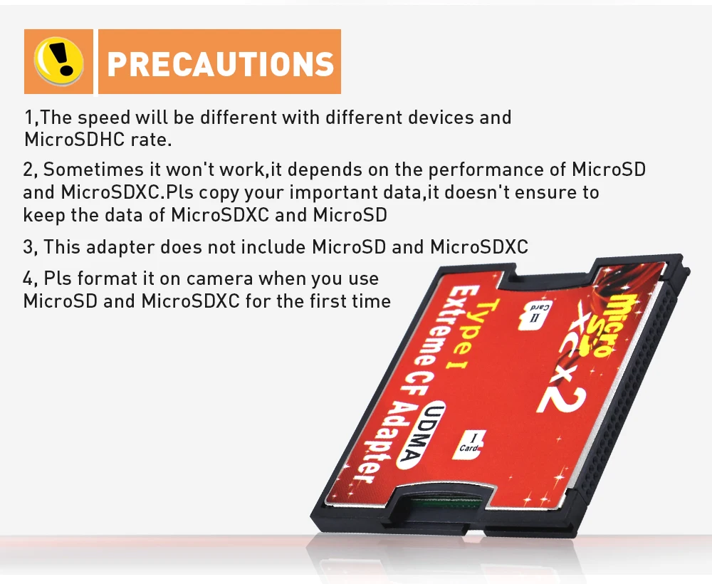TISHRIC два порта Micro SD TF для CF адаптер для MicroSD HC для Compact Flash type I устройство для чтения карт памяти конвертер