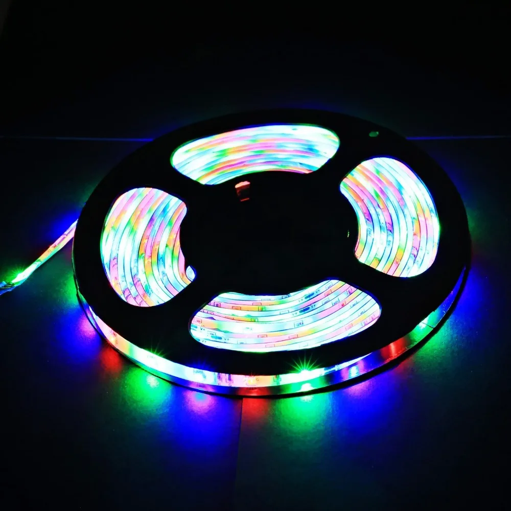 RGB SMD 2835 Светодиодный светильник 300 светодиодный s/5 м Новогодняя лента RGB цвета высокое качество светодиодный гибкий светильник для украшения дома