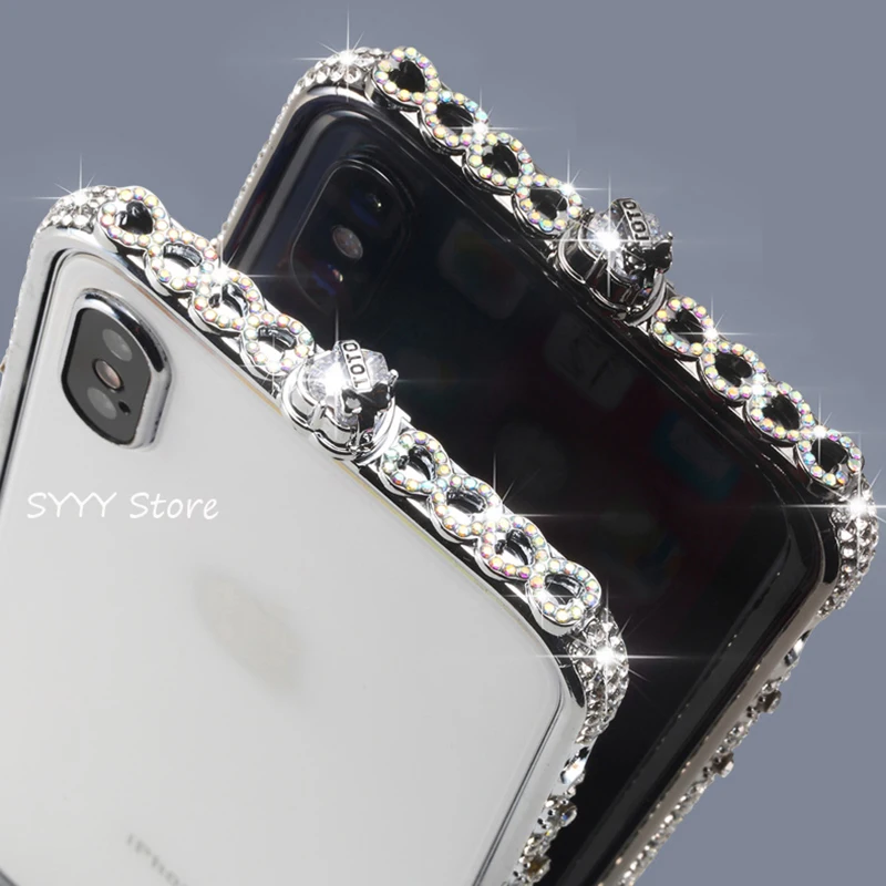 Роскошный модный чехол со стразами для iPhone xs max xr x iphone 6 6s 7 8 plus прозрачная