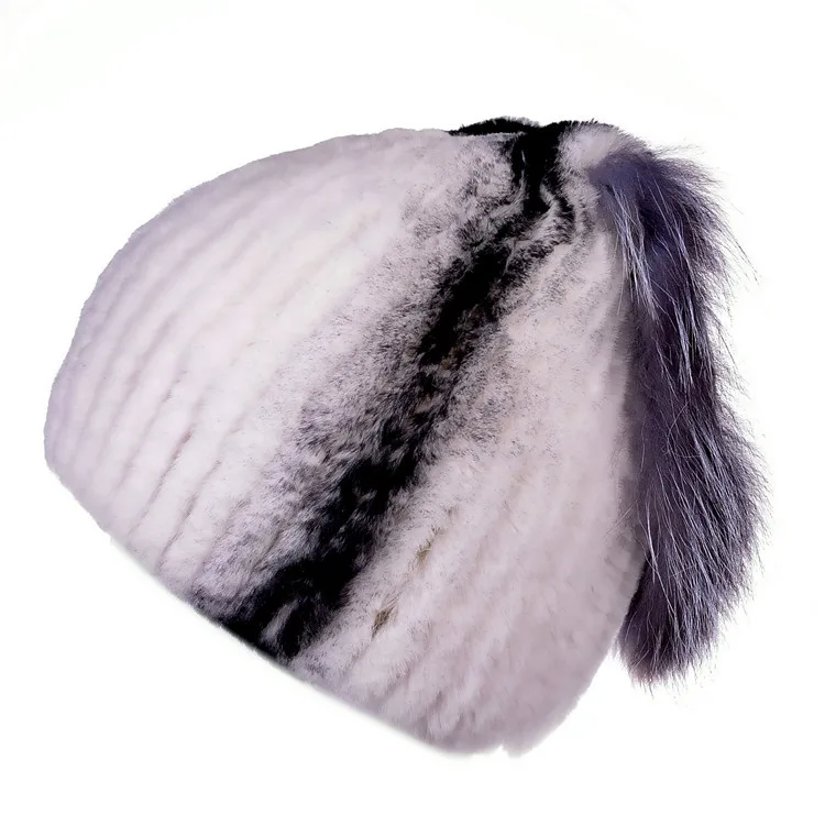 The new female han edition earmuffs beaver rabbit wool woven fur hat after fox hair thickening warm |