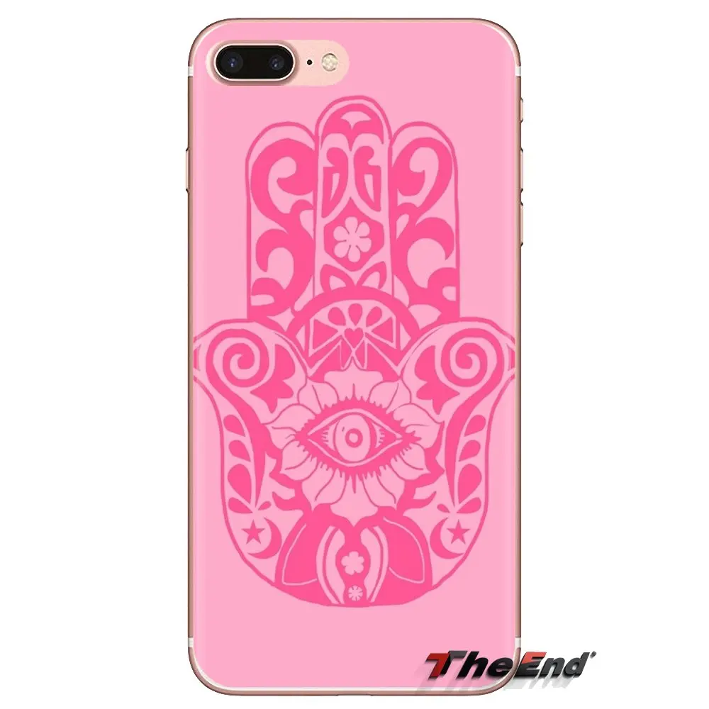For Samsung Galaxy A3 A5 A7 A9 A8 Star A6 Plus 2018 2015 2016 2017 Transparent Soft Cases Covers hamsa hand evil eye |