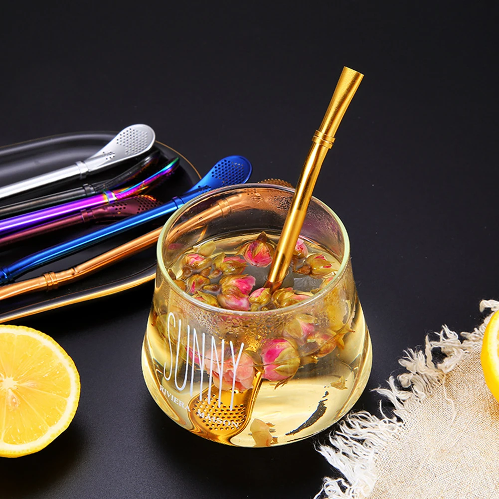 1 шт. Питьевая солома из нержавеющей стали Yerba Mate Gourd Bombilla фильтр ложки