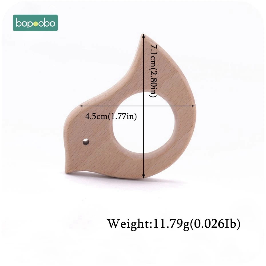 Bird Bopobo 5 шт. деревянные игрушки-Прорезыватели в виде животных крошечные Прорезыватели для новорожденных детские игрушки Аксессуары для игр в спортзале детские игрушки деревянные прорезыватели - Цвет: Bird