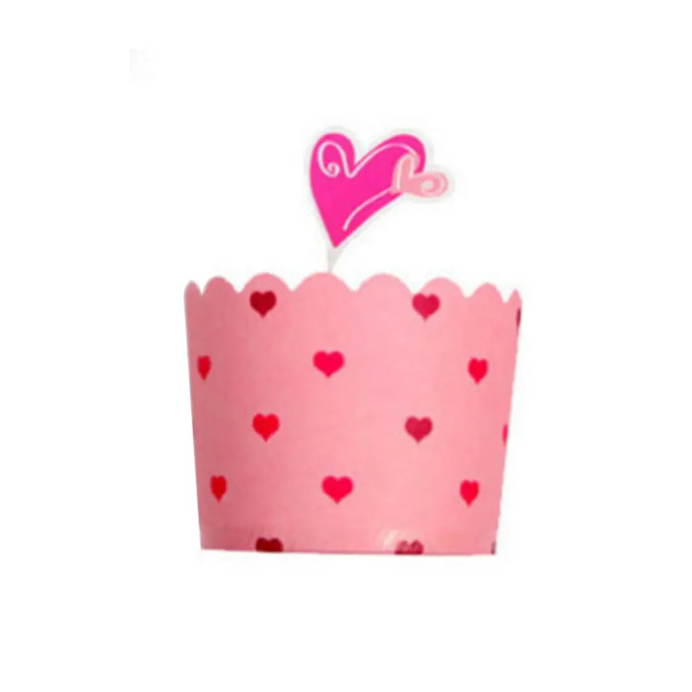 25Pcs/Set Cute Paper Cake Cupcake Liner with Inserts Card Baking Muffin Box Case Party Tray Mold Wedding Cup | Дом и сад