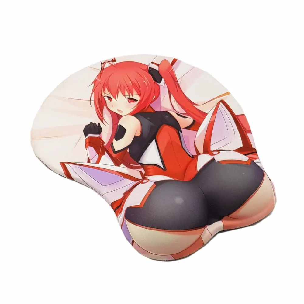 &quotOre Twintail ni Narimasu&quot Bunches Girl Anime 3D Mouse Pad Soft Bottom with Wrist Rest Silicone gel filled 26*21*3.2cm | Компьютеры