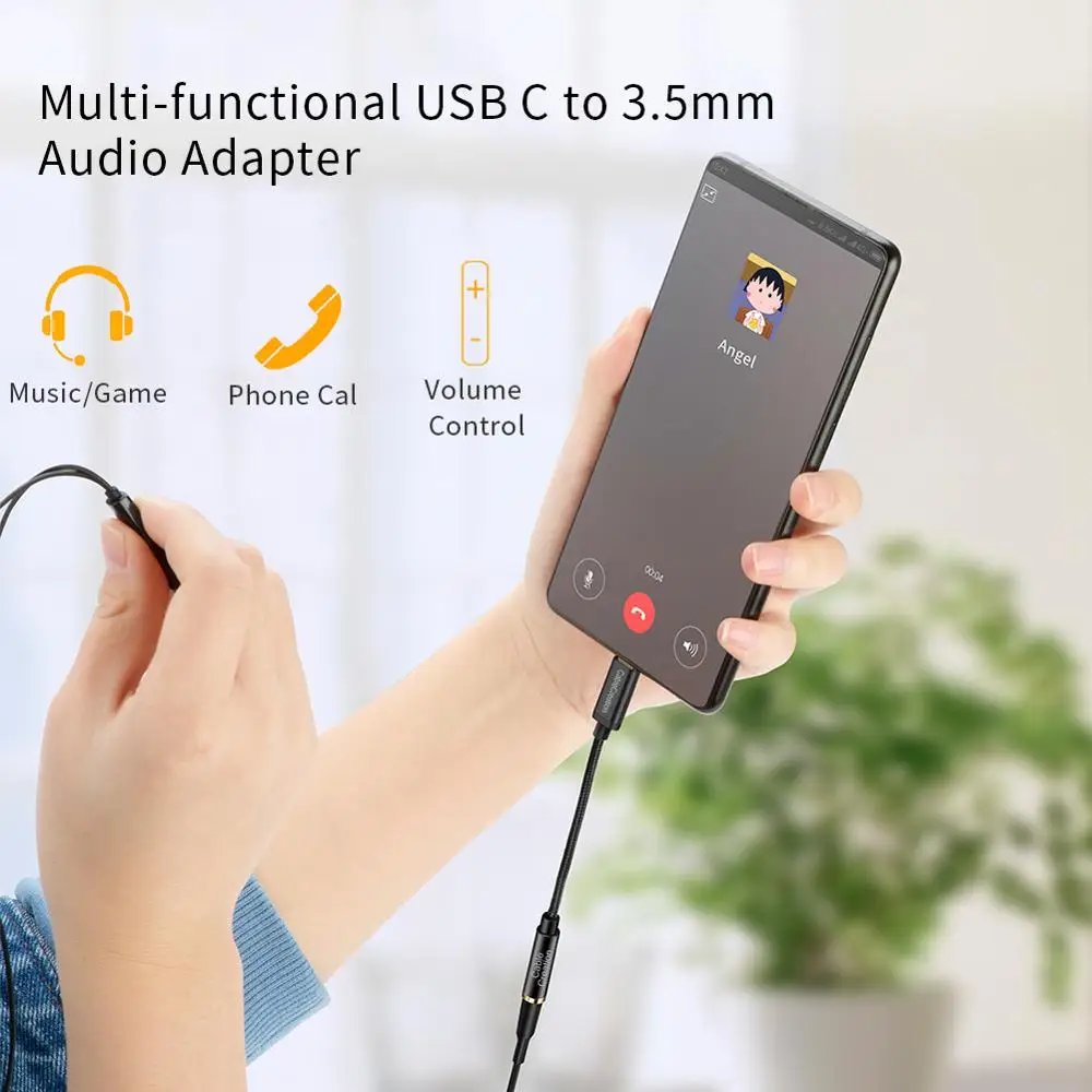 Адаптер USB C к 3 5 мм Aux (чипсет Realtek DAC) конвертер CableCreation 0 ft Type для микрофона|Адаптеры