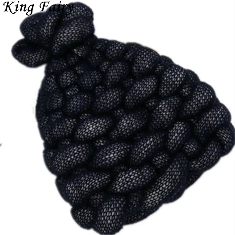 [KING FAIRY] Iceland yarn women winter hat cap Hip-Hop Knitted Warm Beanie super thick hats for hand knitting | Мужские шапки