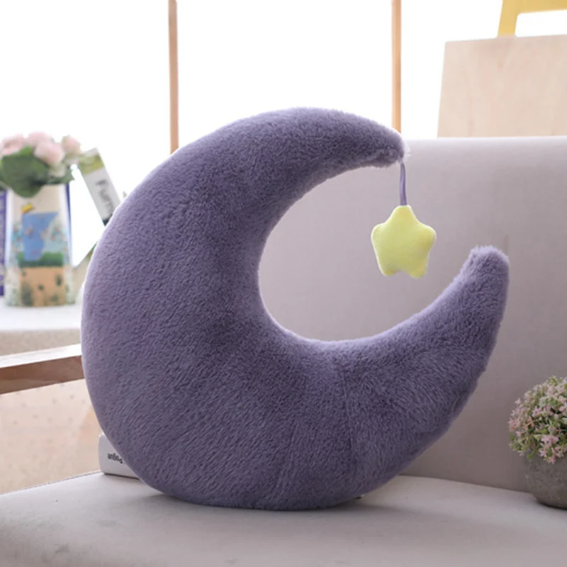 10 Sky Series Plush Toy Stuffed Soft Cartoon Moon Star Crown Heart-Shaped Plush Pillow Cute Sofa Cushion For Kids Birthday Gift - Color: 10