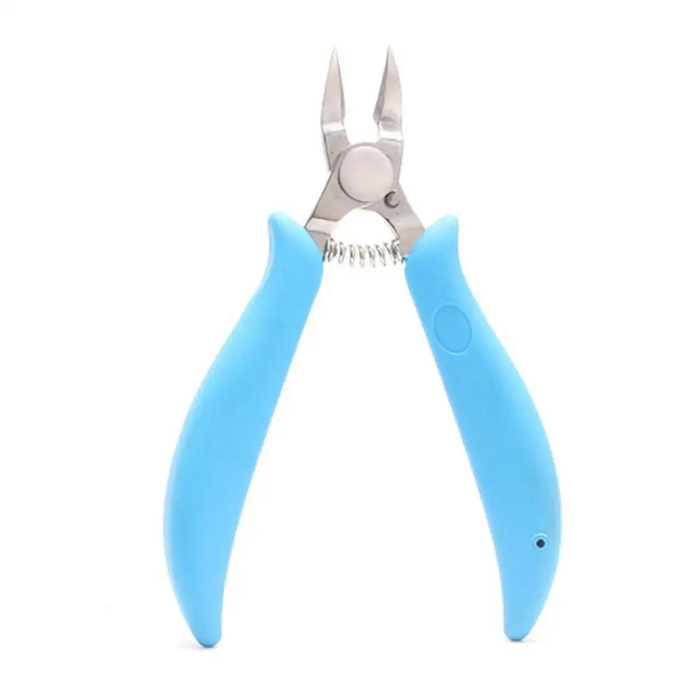 Nail clipper Резина и пластик нержавеющая сталь острым щипцы для наращивания ногтей рифленая щипцы кусачки для ногтей Инструменты, щипцы кусачки, красные, черные, синие,@ 50 - Цвет: Nail clipper