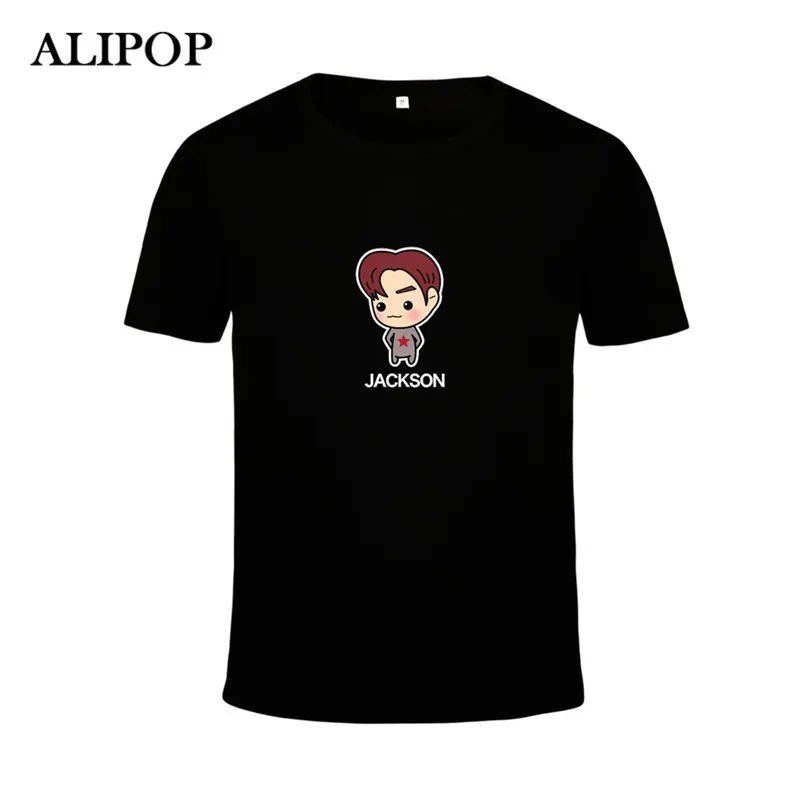Корейская модная футболка KPOP GOT7 для фанатов встреч концертов хлопковая Футболка
