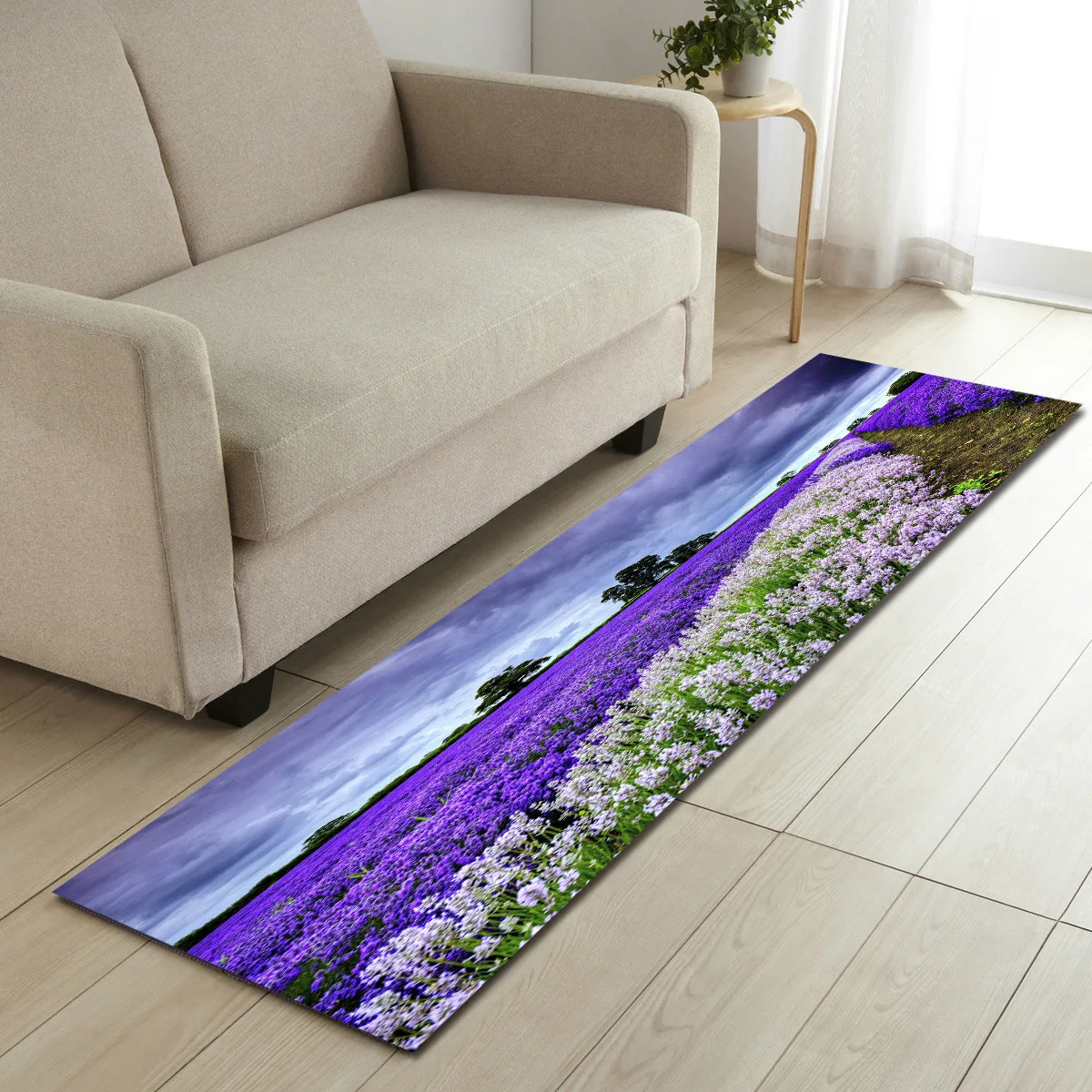 ct2016 Фиолетовый Лавандовый половик с цветочным рисунком кухня пол коврик Carpetd для гостиной ванная комната прикроватный матд Открытый коврик у входной двери - Color: ct2016