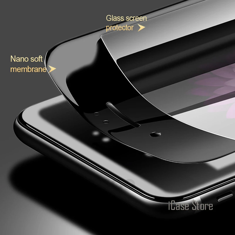 3D мягкий край Полное покрытие закаленное стекло для iPhone 7 6 S плюс протектор экрана
