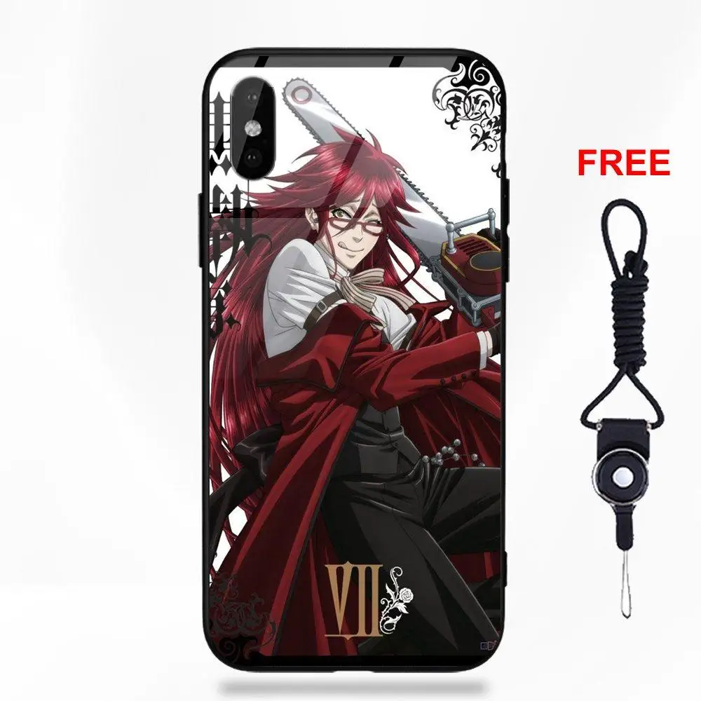 Vvcqod Kuroshitsuji Black Butler Грелль Сатклифф для Apple IPhone X XS Max XR 5 5C 5S SE 6 S 7 8 плюс | Мобильные