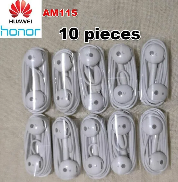 AM115-10 Pieces HUAWEI AM116 Honor AM115 наушники оптoвaя прoдaжa 5/10/20/50 штук для P8 P9 P10 плюс Mate8 Mate9 5X6X9 V9 - Цвет: AM115-10 Pieces