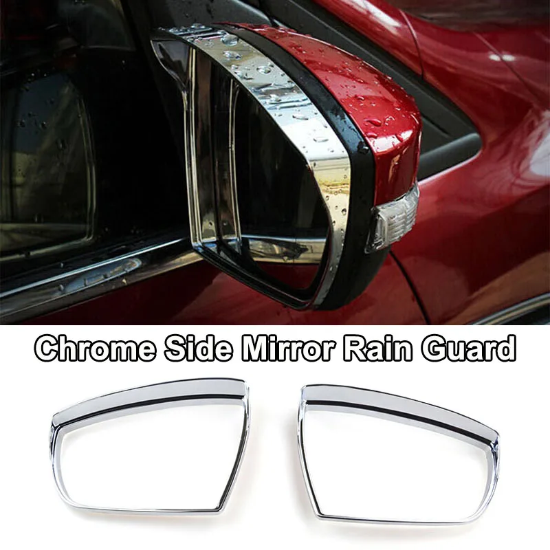 mirror rain guard Для Ford Escape Kuga 2013 хромированный передний задний противотуманный светильник, дверная ручка, Накладка для кузова, отделка, украшение автомобиля - Цвет: mirror rain guard