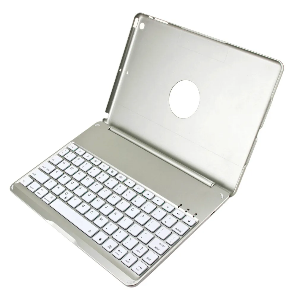 VOBERRY Bluetooth ультра тонкая клавиатура беспроводная эргономичная Ipad с кожаным