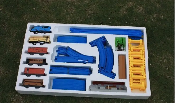 

Hotsale Electric de trein track toys set trackmaster railroad train toys for children Boys gift Kids Toys brio train