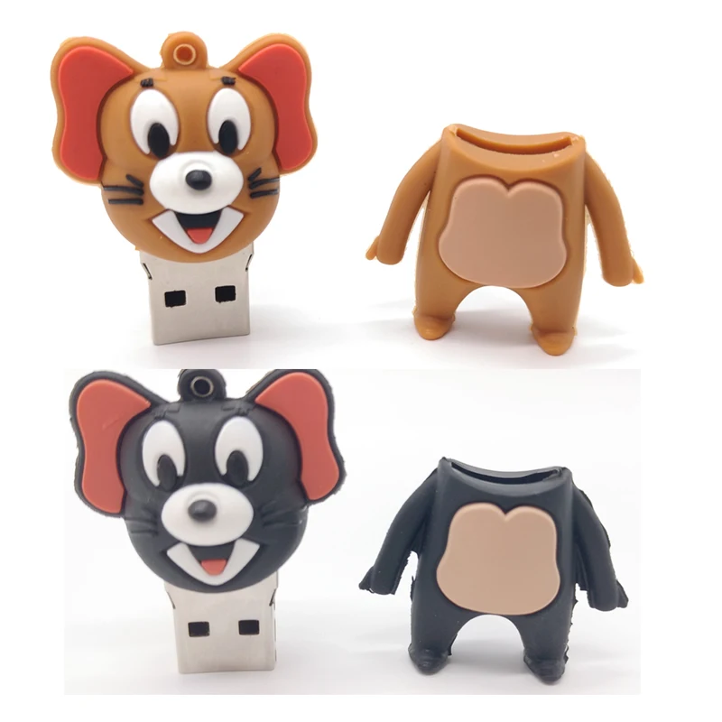 Usb флеш накопитель в виде милой мыши 64 ГБ 32 16 8 4 Гб|USB флэш-накопители| |