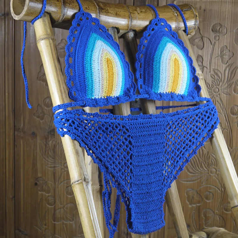 Синий раста разработан женская одежда для плавания сексуальный мягкий купальник