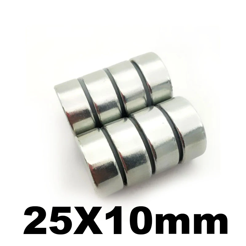 1 шт. 25x10 Супер Сильные круглые мощные редкоземельные неодимовые магниты 25*10 25 мм x 10 мм магнит N35 25 мм* 10 мм