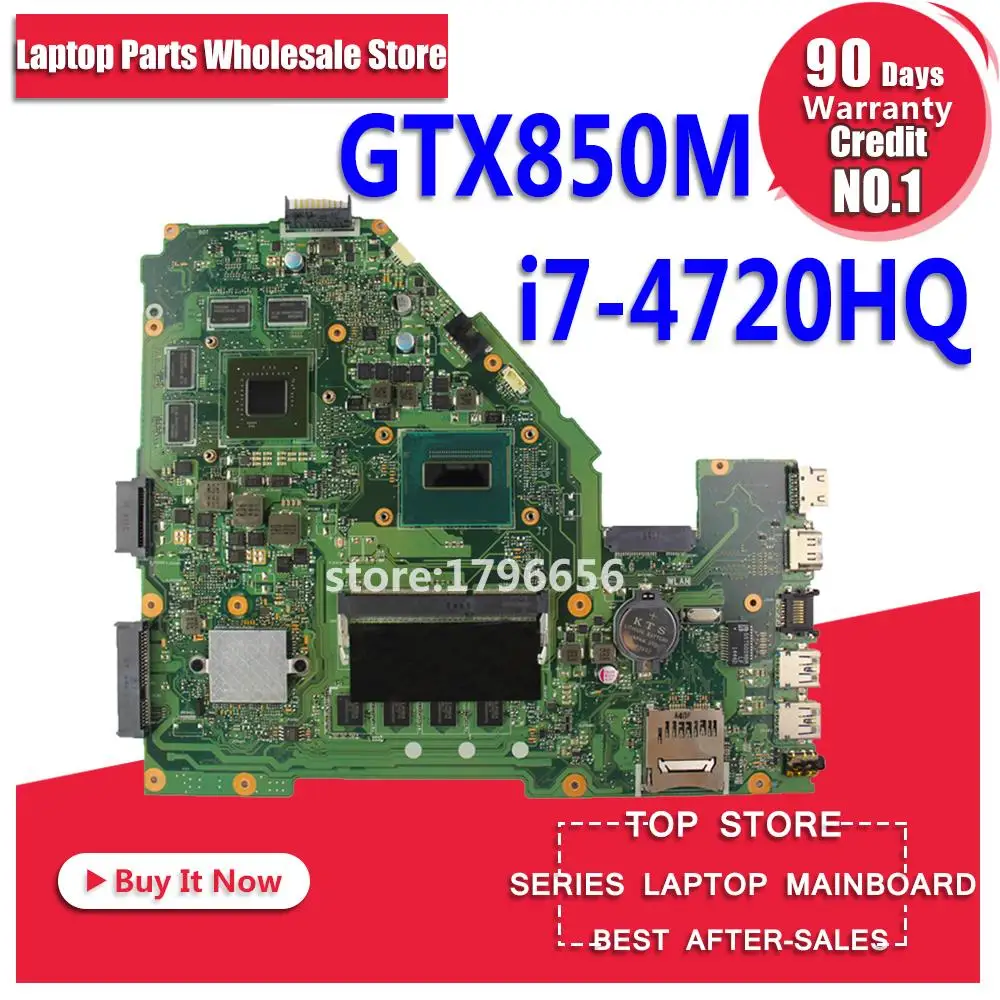 X550JK материнская плата i7 4200HQ GTX850M для For Asus X550JD FX50J A550J X550J ноутбука X550JX