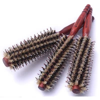 bristle hair brush solid wood barber accessories barber salon hairdressing comb hair curler wooden comb unisex 1pc sml