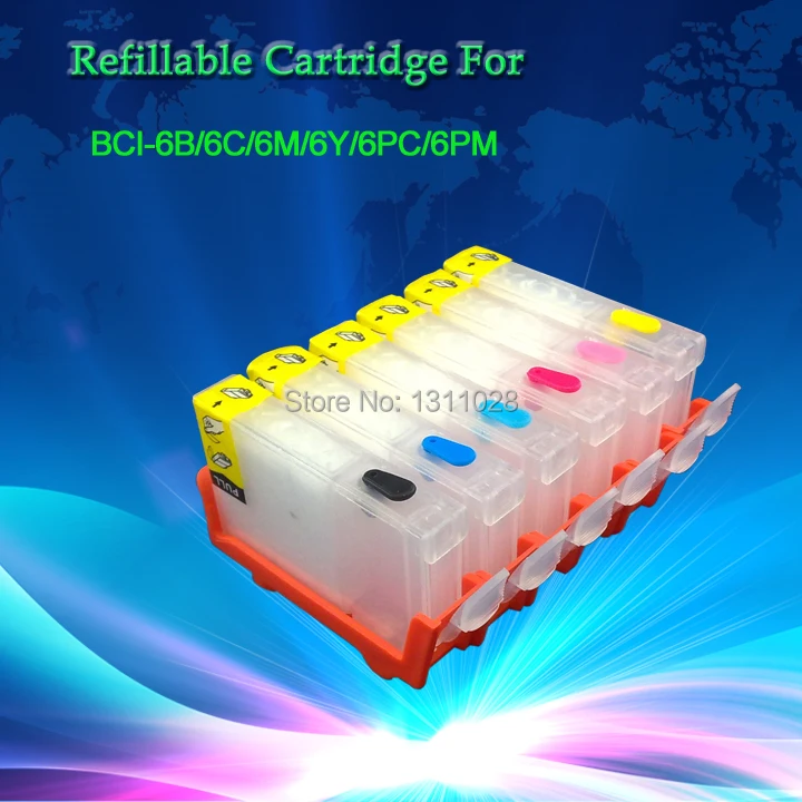 

INK WAY BCI-6 Refillable cartridges for PIXMA iP6000D i9100 i900D i905D i950 i960 i965 i9100 S800 S820 S820D S830D S900 S9000