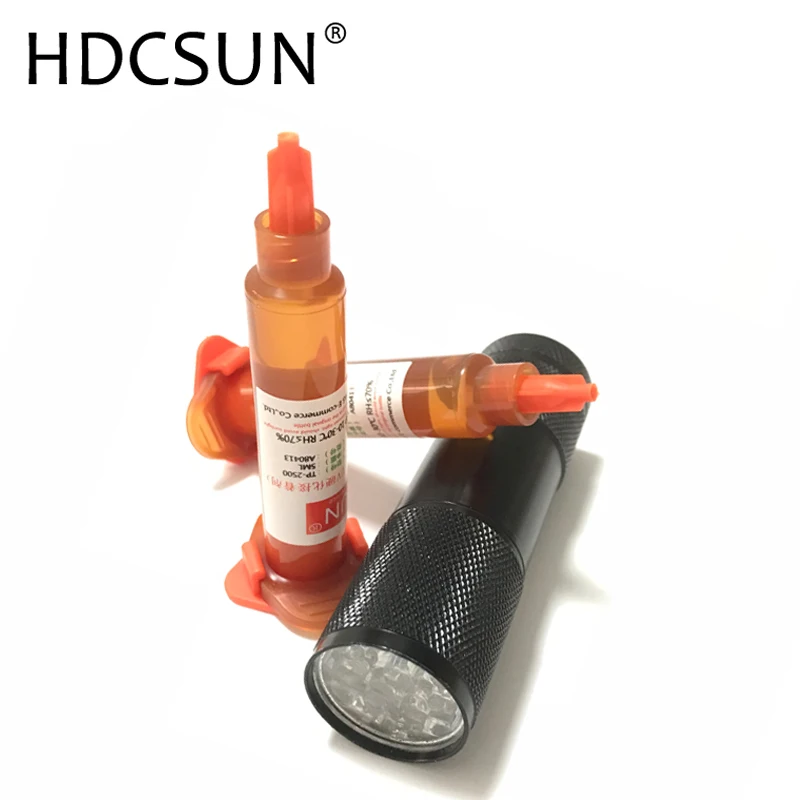 DHCSUN 10 50 шт./лот 5 мл УФ Клей LOCA Жидкий оптический прозрачный клей для IPhone Samsung