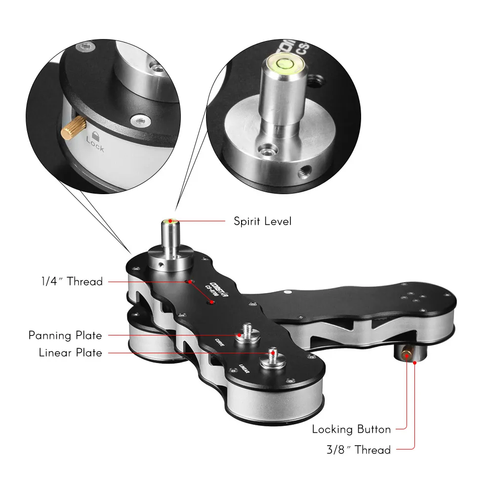 Commlite CS R700 4 времени мини Камера Видео слайдер железнодорожных путей Поддержка